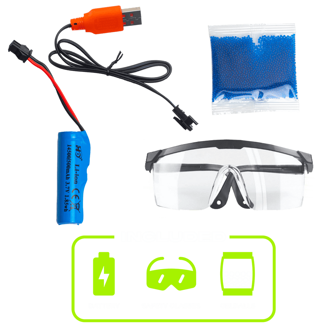 Gelblasterz - RZ99 Speedstrike - Includes charger, battery, loader and gel balls - Blasterz.eu